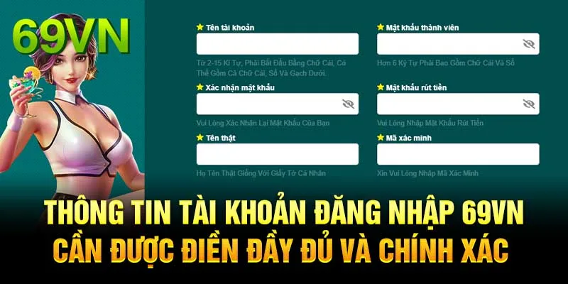 Thao tác thực hiện đăng nhập tài khoản hội viên 69VN cực dễ dàng cho mọi người